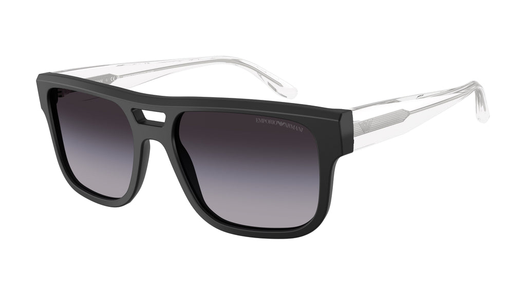 Emporio Armani EA4197 50018G Noir mat - vue trois-quarts