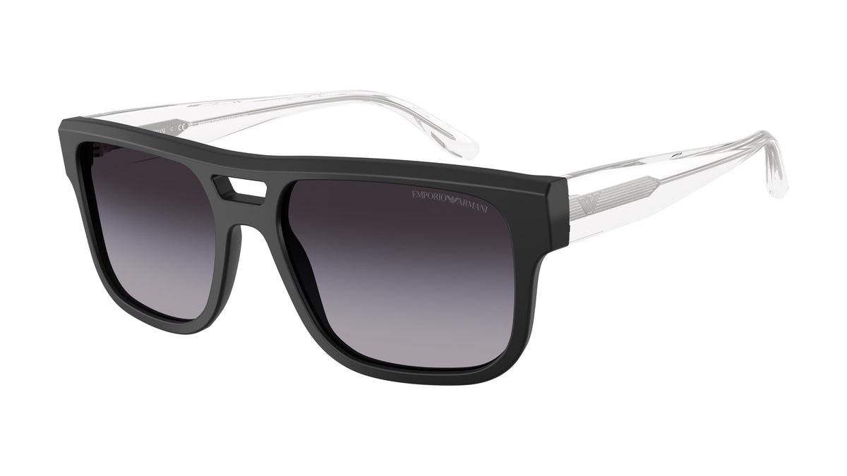 Emporio Armani EA4197 50018G Noir mat - vue trois-quarts
