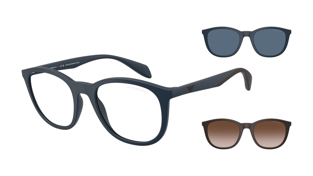 Emporio Armani EA4211 61851W Bleu mat - vue trois-quarts