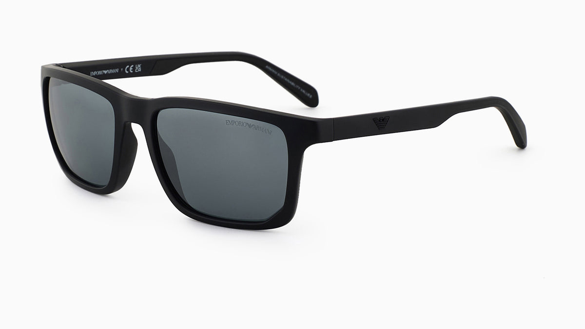 Emporio Armani EA4219 50016G Noir mat - vue trois-quarts