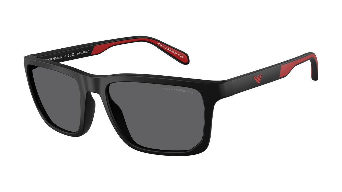 Emporio Armani EA4219 5001T3 Noir mat - vue trois-quarts