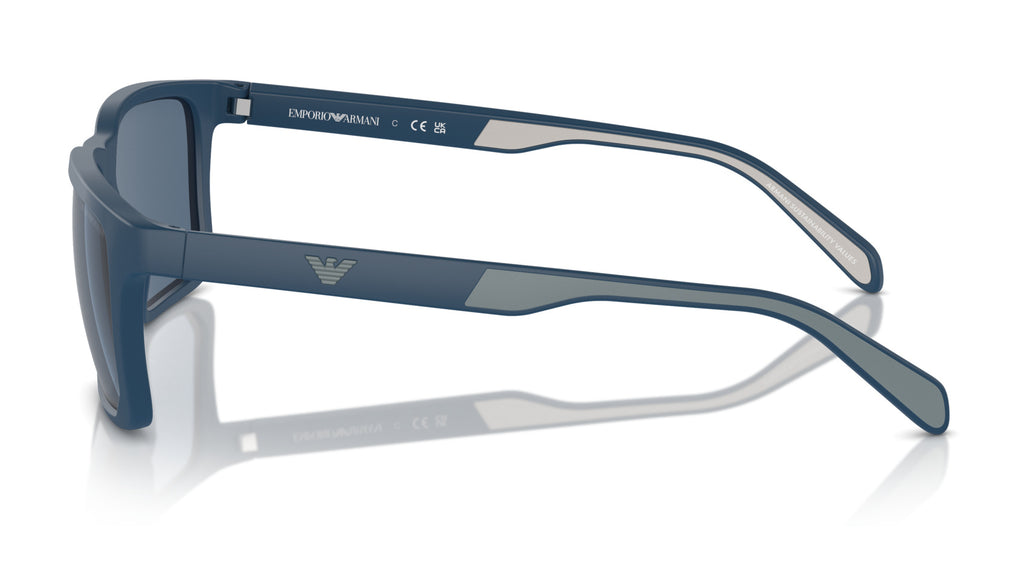 Emporio Armani EA4219 576380 Bleu mat - vue de côté
