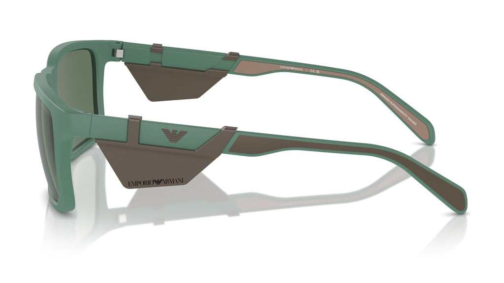 Emporio Armani EA4219 610276 Vert alpin mat - vue de côté
