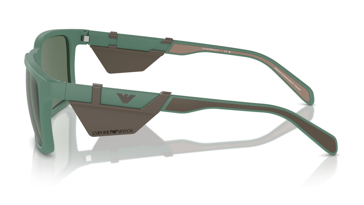 Emporio Armani EA4219 610276 Vert alpin mat - vue de côté