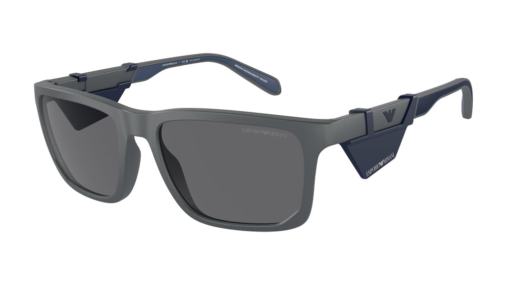 Emporio Armani EA4219 610387 Gris foncé mat - vue trois-quarts
