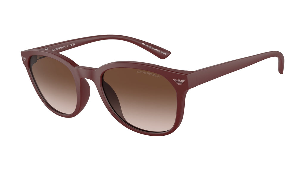 Emporio Armani EA4225U 610113 Bordeaux mat - vue trois-quarts