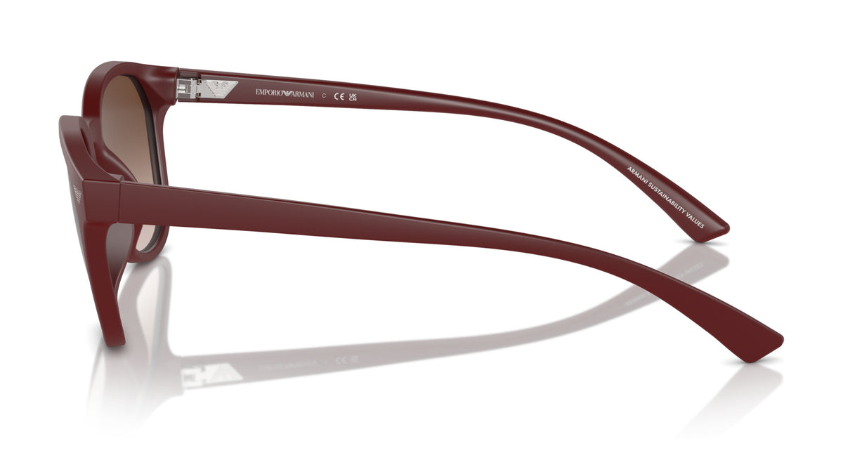 Emporio Armani EA4225U 610113 Bordeaux mat - vue de côté