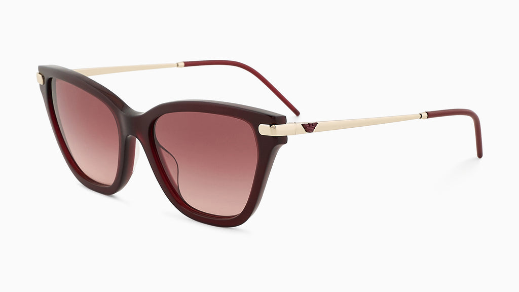 Emporio Armani EA4251 62658D Bordeaux opalin brillant - vue trois-quarts