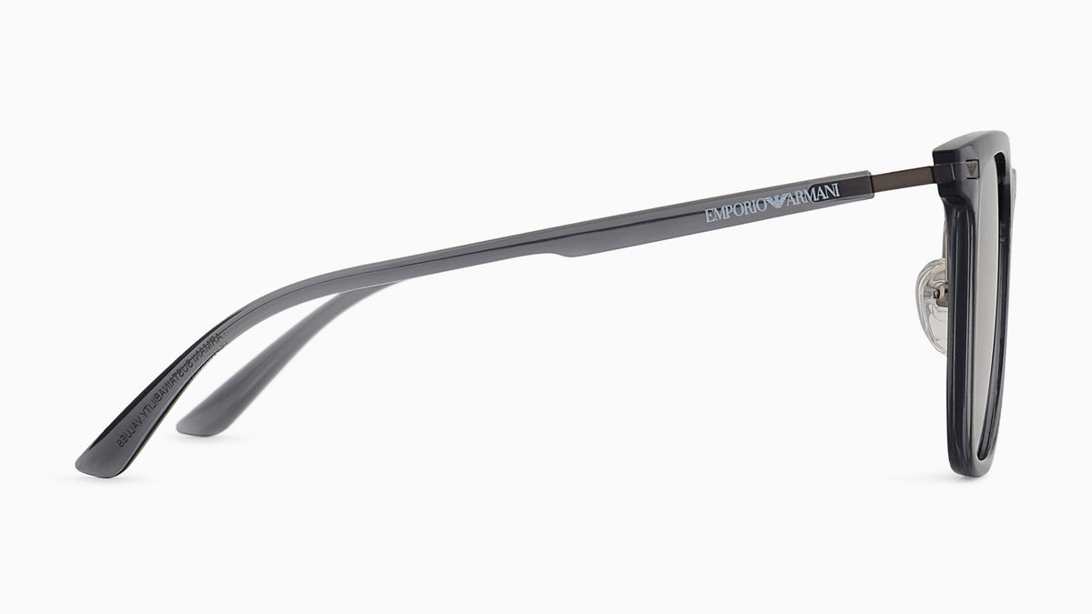 Emporio Armani EA4255D 502987 Gris transparent brillant - vue de côté