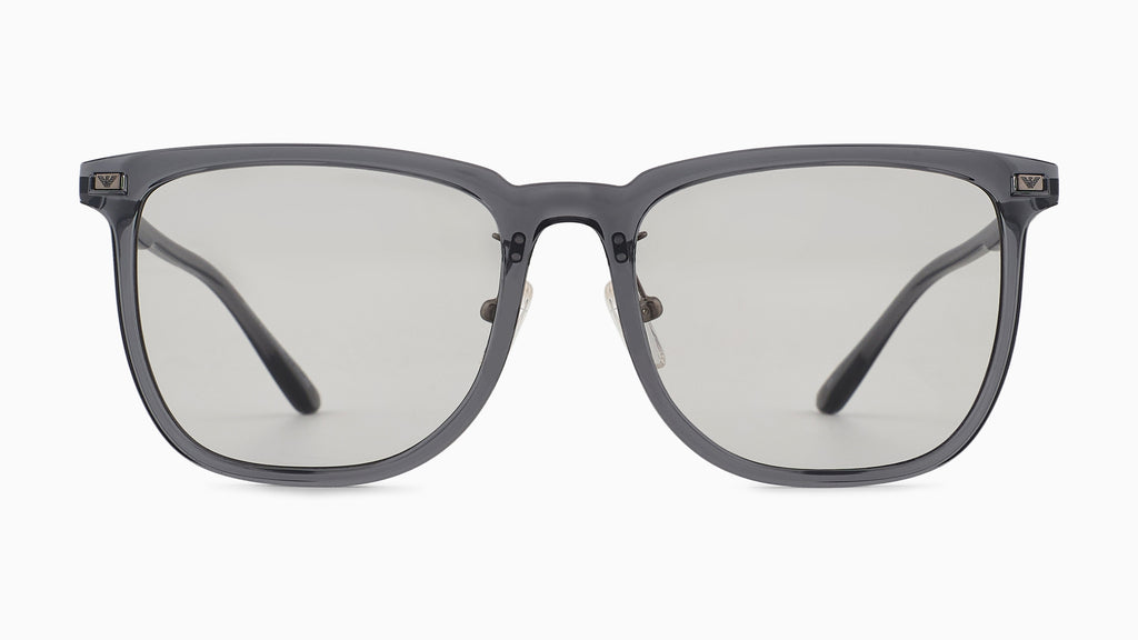 Emporio Armani EA4255D 502987 Gris transparent brillant - vue de face