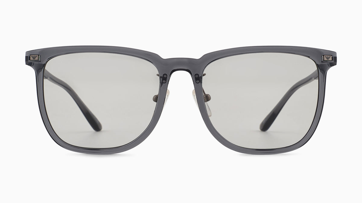 Emporio Armani EA4255D 502987 Gris transparent brillant - vue de face