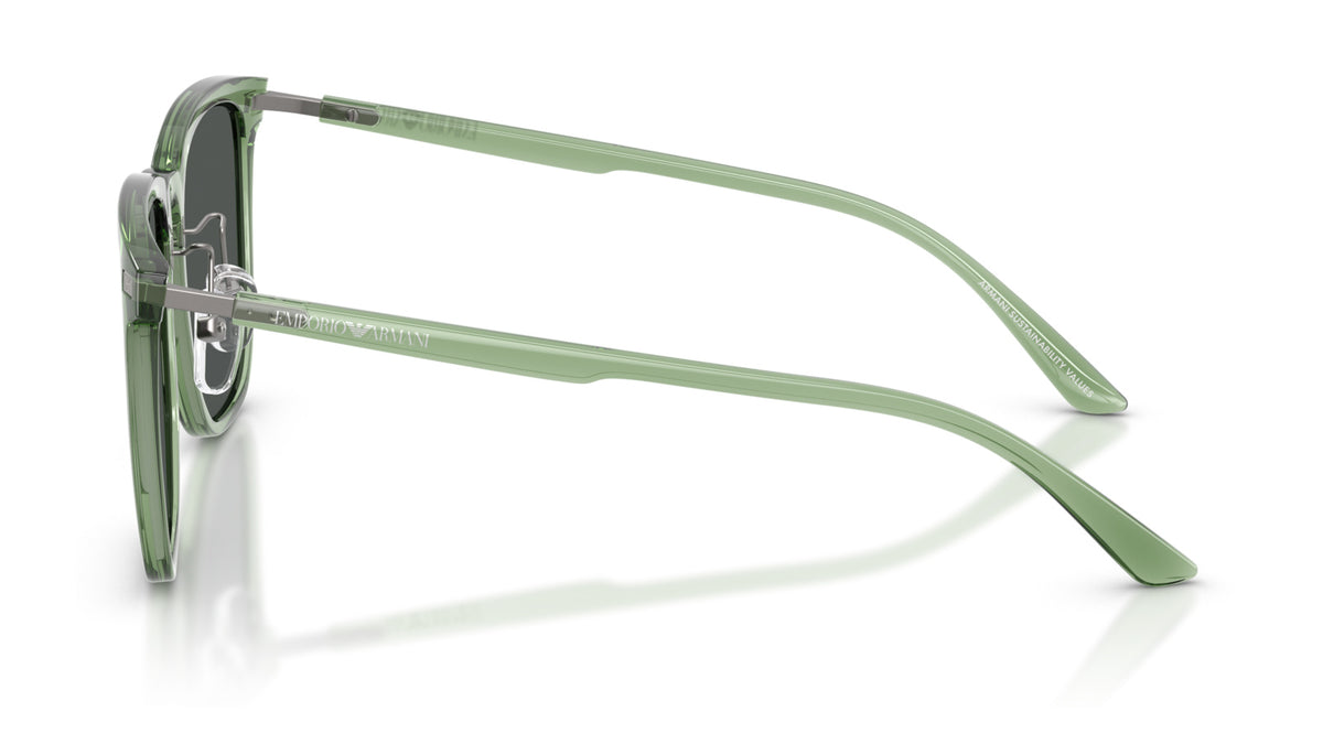 Emporio Armani EA4255D 536287 Vert transparent brillant - vue de côté