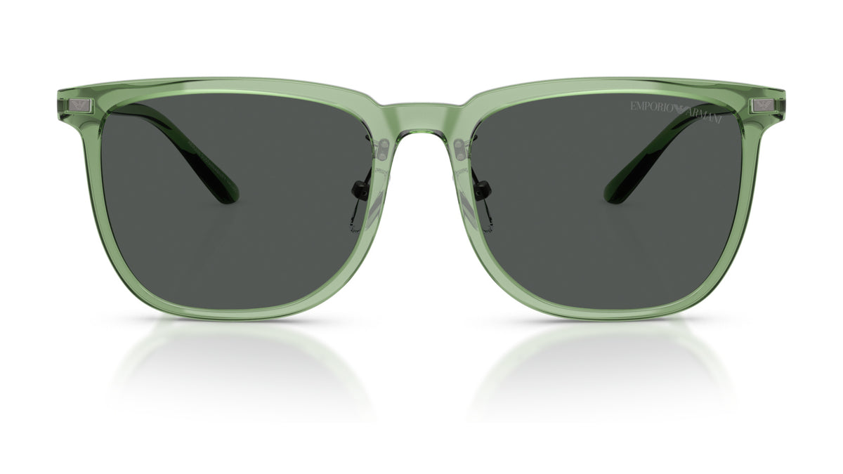 Emporio Armani EA4255D 536287 Vert transparent brillant - vue de face