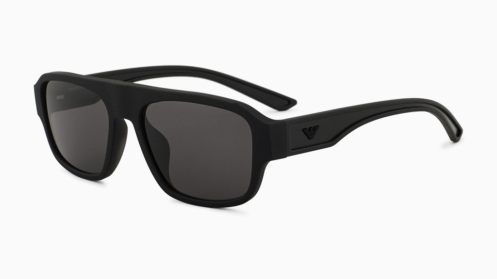 Emporio Armani EA4266U 500187 Noir mat caoutchouté - vue trois-quarts