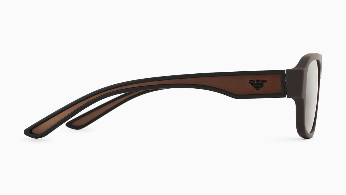 Emporio Armani EA4266U 618673 Marron mat caoutchouté - vue de côté
