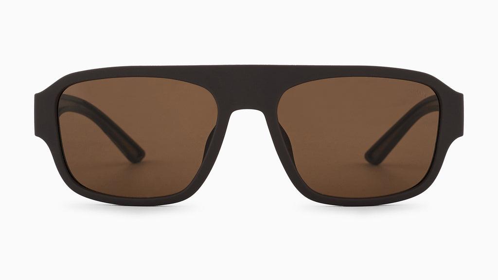 Emporio Armani EA4266U 618673 Marron mat caoutchouté - vue de face