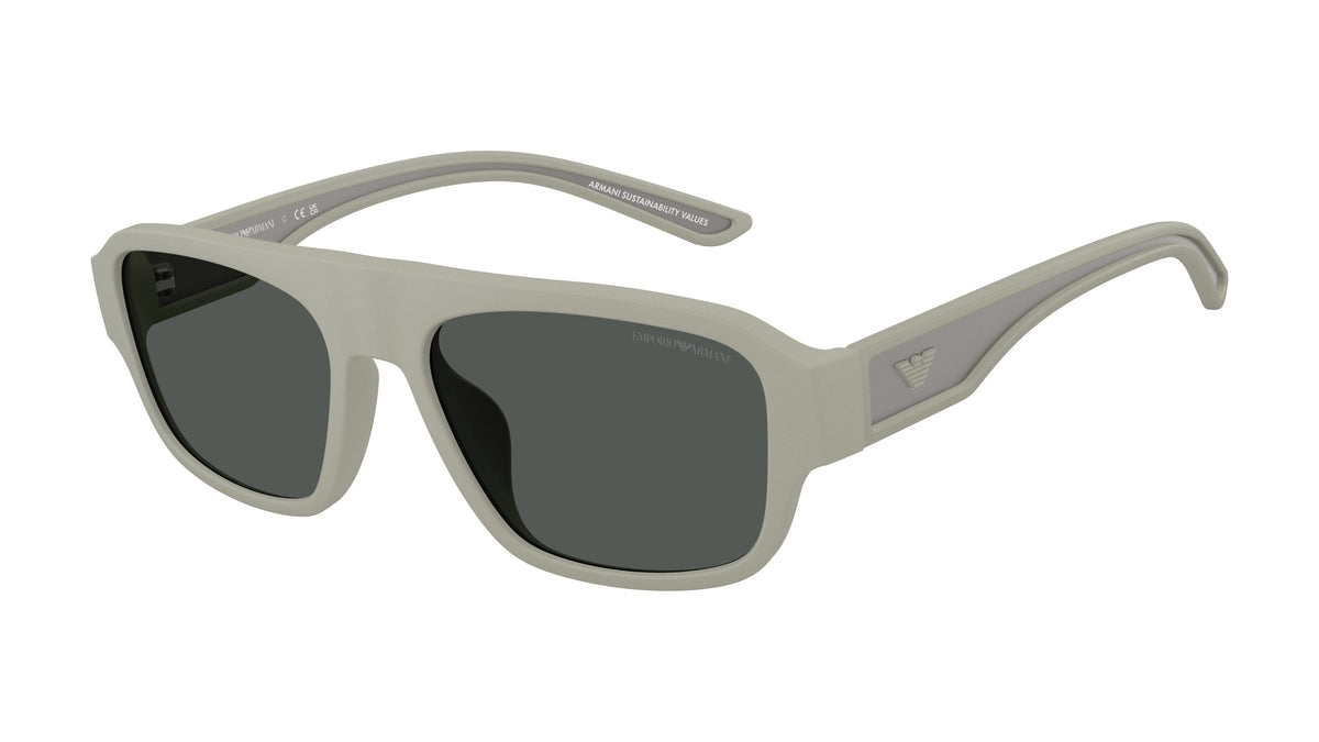 Emporio Armani EA4266U 636087 Gris mat caoutchouté - vue trois-quarts