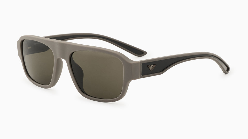 Emporio Armani EA4266U 636187 Marron clair mat caoutchouté - vue trois-quarts