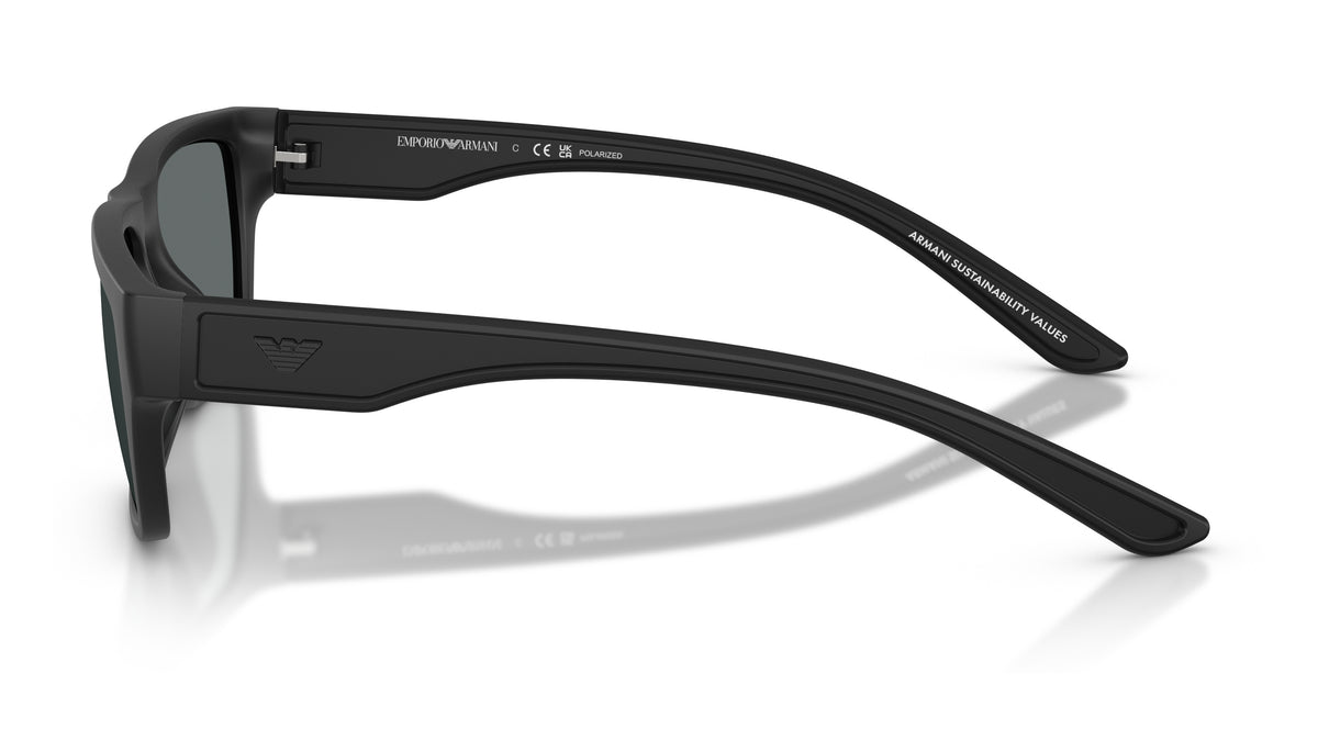 Emporio Armani EA4267U 500181 Noir mat caoutchouté - vue de côté