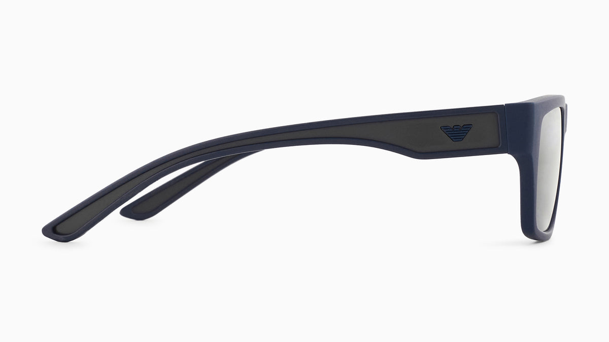 Emporio Armani EA4267U 618580 Bleu mat caoutchouté - vue de côté