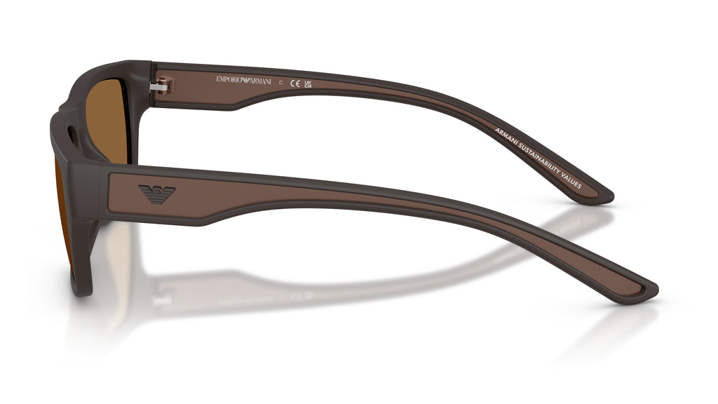 Emporio Armani EA4267U 618673 Marron mat caoutchouté - vue de côté