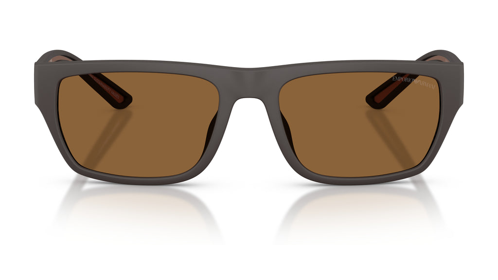Emporio Armani EA4267U 618673 Marron mat caoutchouté - vue de face