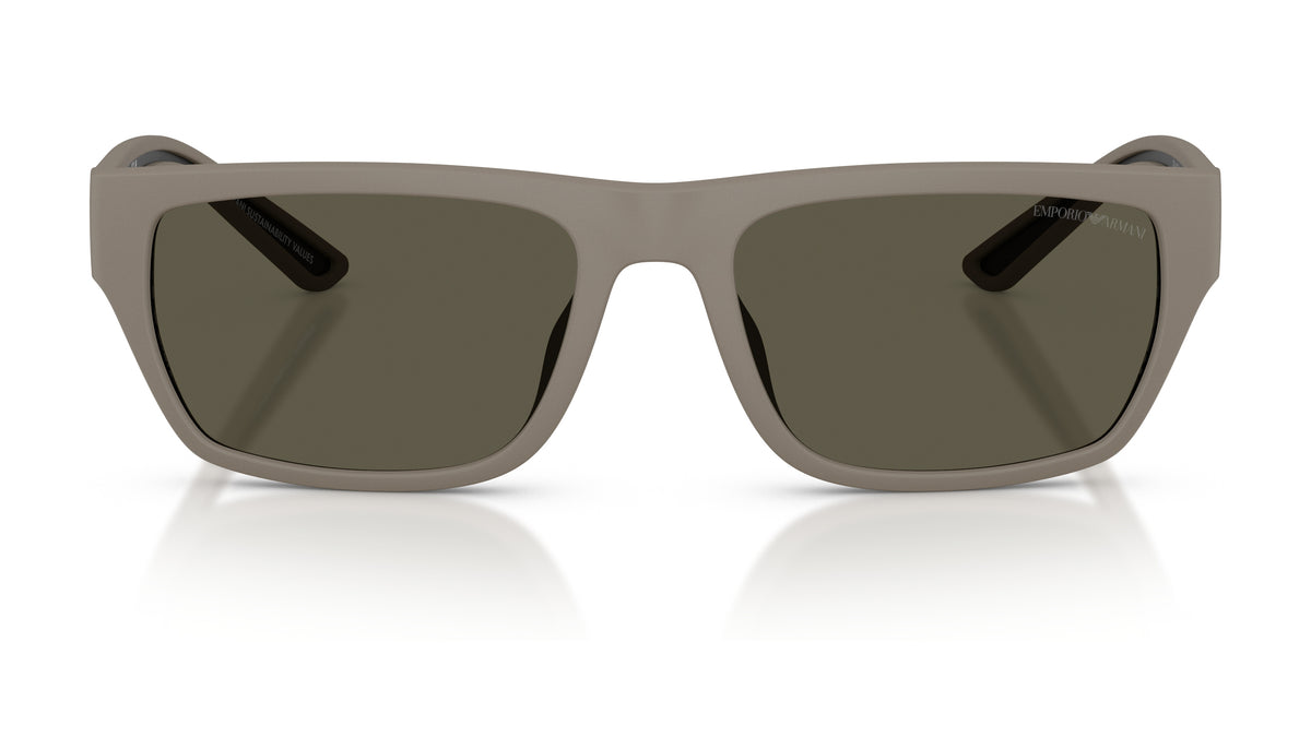 Emporio Armani EA4267U 636187 Marron clair mat caoutchouté - vue de face