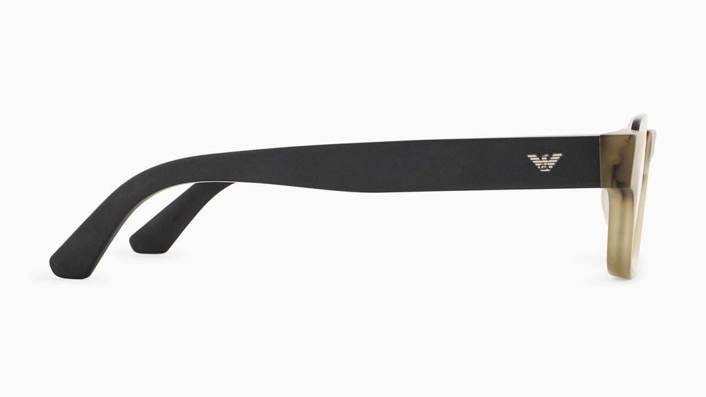 Emporio Armani EA4268U 6369/2 Havane rayé vert mat - vue de côté