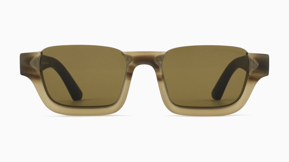 Emporio Armani EA4268U 6369/2 Havane rayé vert mat - vue de face