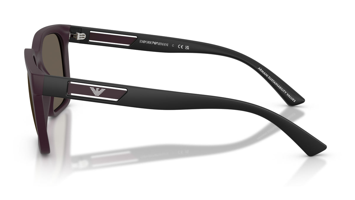 Emporio Armani EA4269 6371/3 Prune mat - vue de côté