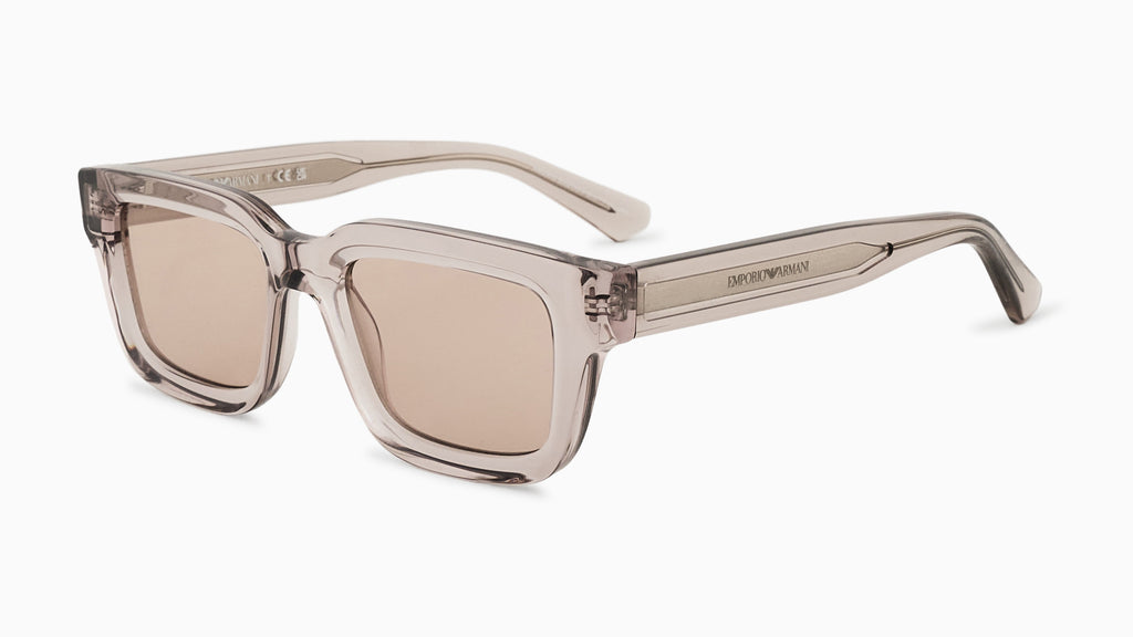 Emporio Armani EA4270 636393 Tundra transparent brillant - vue trois-quarts