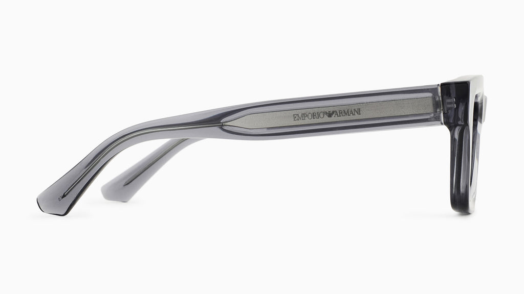Emporio Armani EA4270 6364/1 Gris transparent brillant - vue de côté