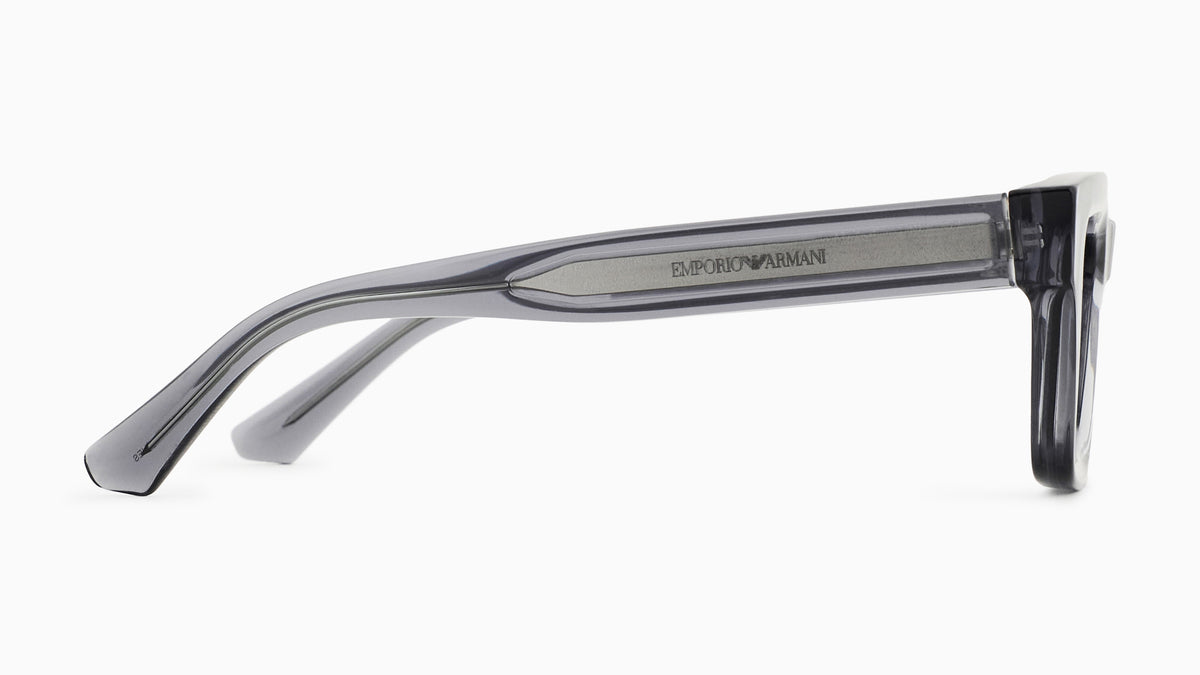 Emporio Armani EA4270 6364/1 Gris transparent brillant - vue de côté