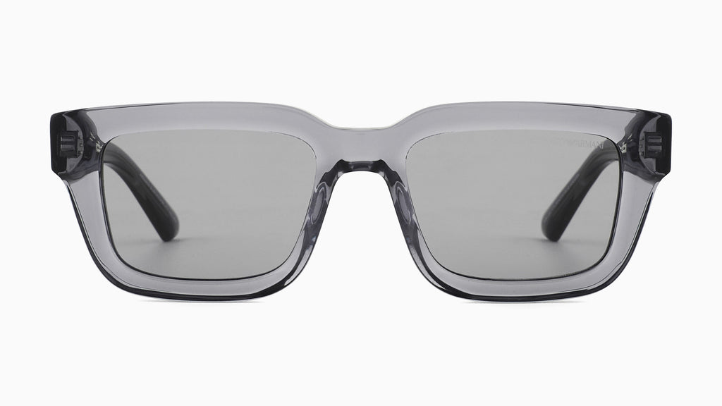 Emporio Armani EA4270 6364/1 Gris transparent brillant - vue de face