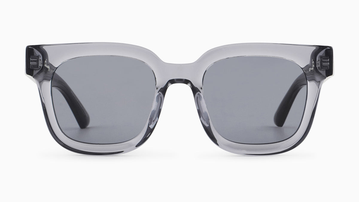 Emporio Armani EA4271 636480 Gris transparent brillant - vue de face