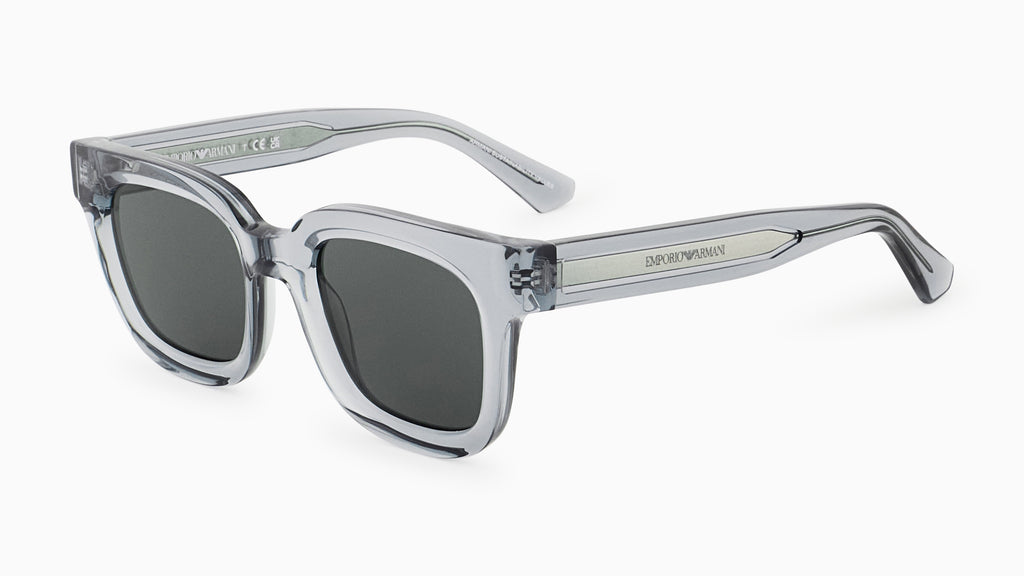 Emporio Armani EA4271 636571 Vert transparent brillant - vue trois-quarts