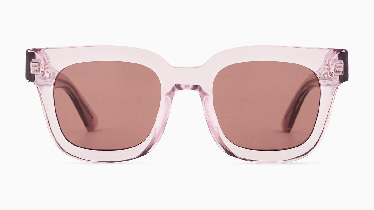 Emporio Armani EA4271 636669 Rose transparent brillant - vue de face