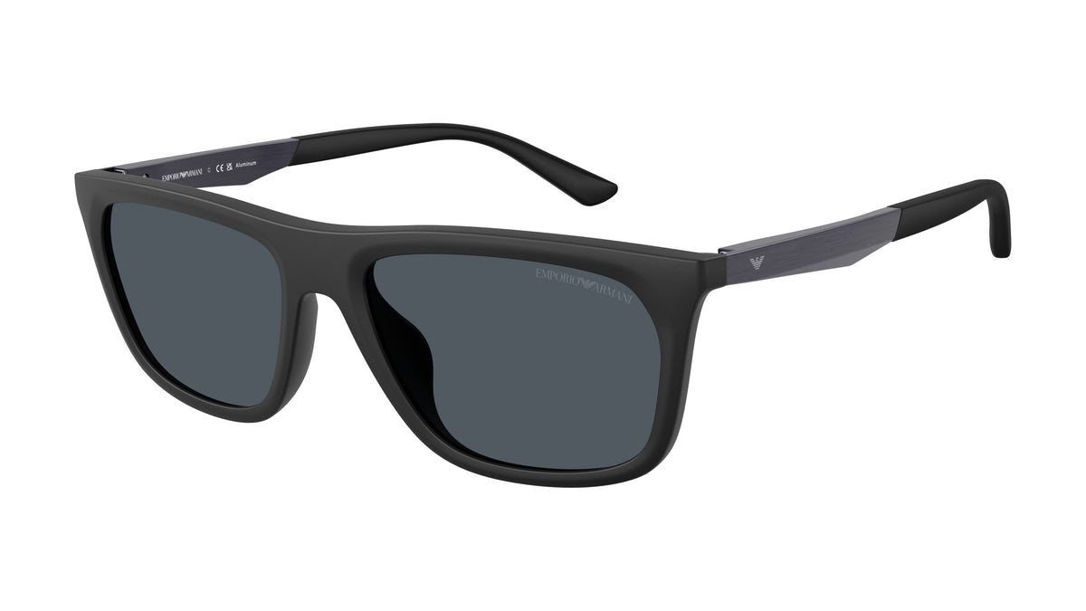 Emporio Armani EA4272U 637387 Noir mat - vue trois-quarts