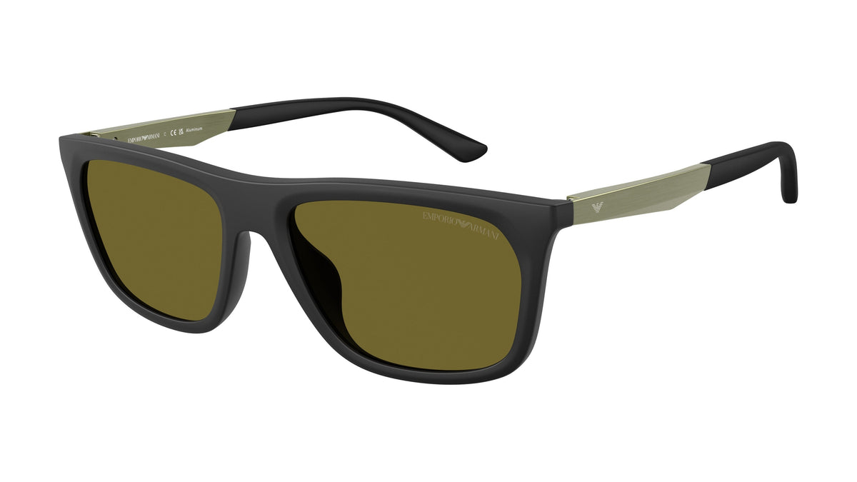 Emporio Armani EA4272U 6374/2 Noir mat - vue trois-quarts