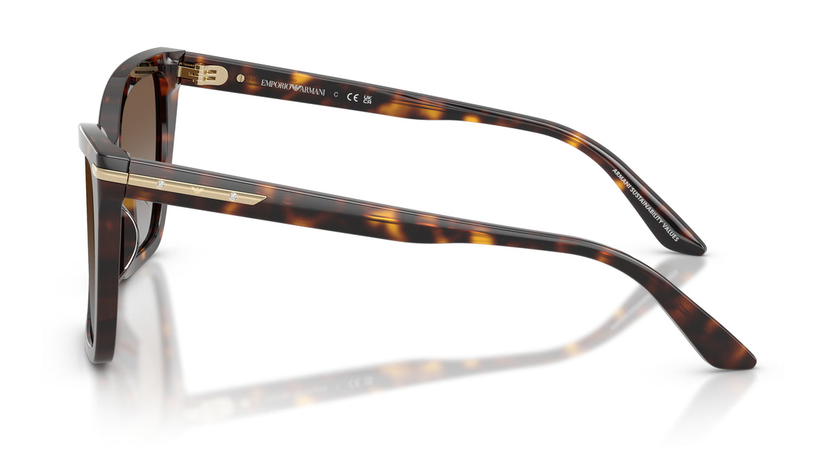 Emporio Armani EA4273BU 502689 Havane brillant - vue de côté