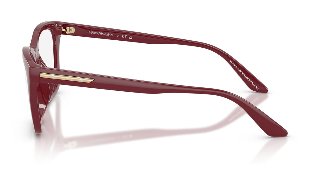 Emporio Armani EA4274BU 52611W Bordeaux brillant - vue de côté