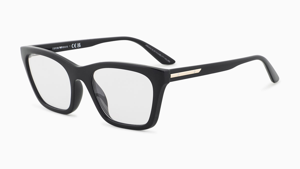 Emporio Armani EA4274BU 63801W Vert foncé brillant - vue trois-quarts