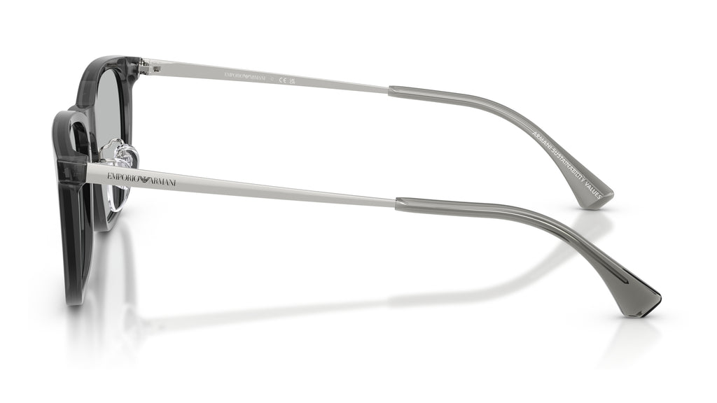 Emporio Armani EA4275D 502987 Gris transparent brillant - vue de côté