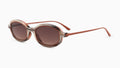Emporio Armani EA4276U 642613 Beige et orange rayé brillant - vue trois-quarts