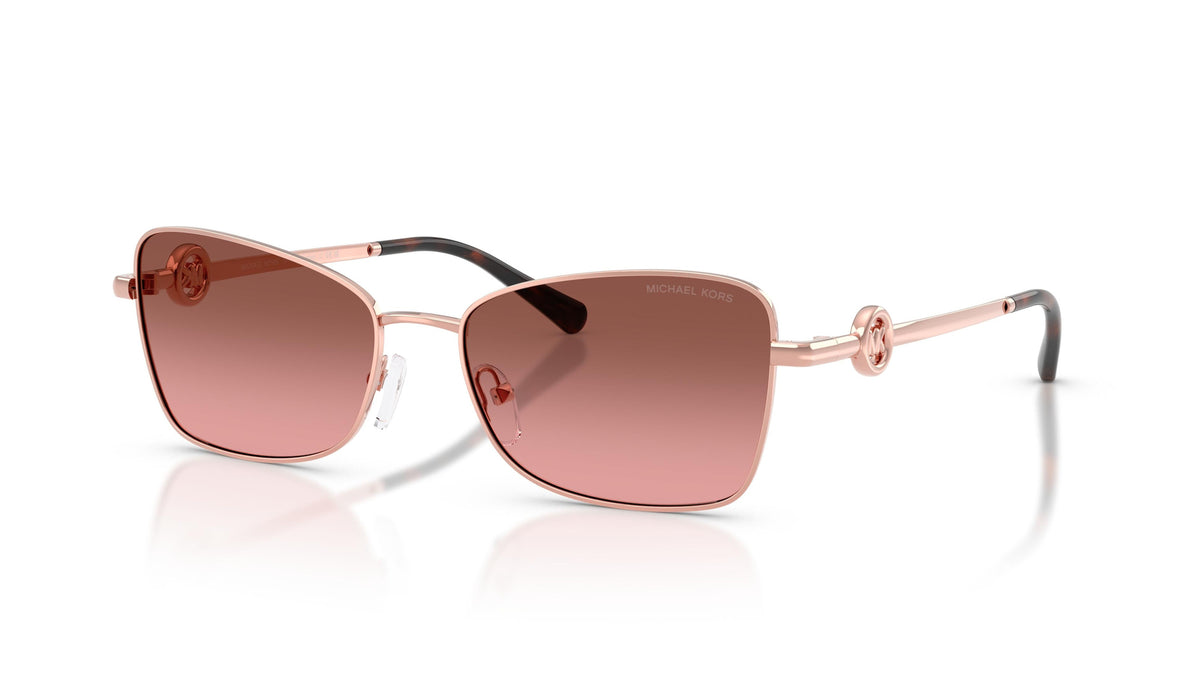 Michael Kors Andros MK1187 110811 Or rose - Marron rose dégradé - vue trois-quarts