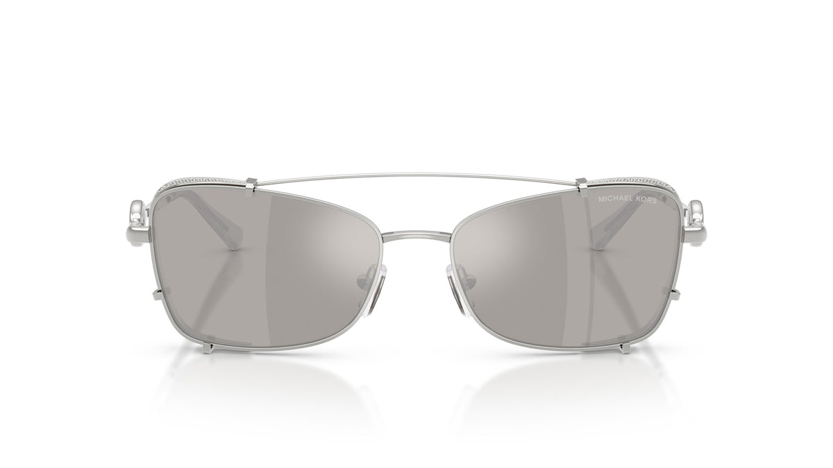 Michael Kors Andros MK1187 18936G Argent - Gris miroir argent - vue de face