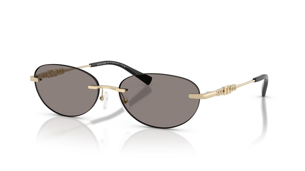 Michael Kors Manchester MK1151 101487 Or clair brillant - Gris foncé - vue trois-quarts