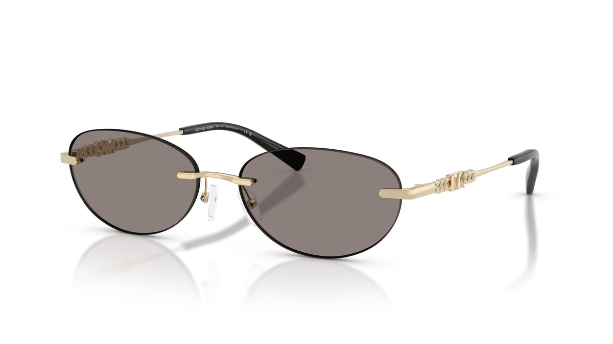Michael Kors Manchester MK1151 101487 Or clair brillant - Gris foncé - vue trois-quarts