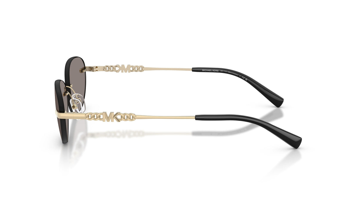 Michael Kors Manchester MK1151 101487 Or clair brillant - Gris foncé - vue de profil