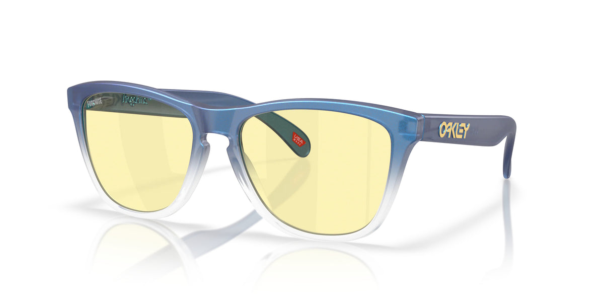 Oakley OO9013 9013M4 Mat cyan bleu transparent shift fade - vue trois-quarts